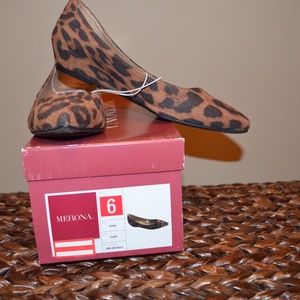 NWT Merona Leopard Print Flats/Shoes Size 6